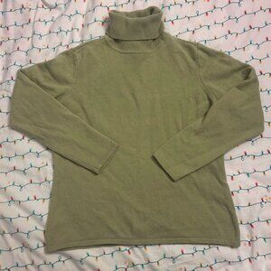 Women's Green Cashmere Sweater (Small)